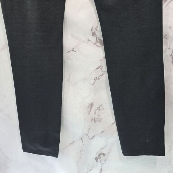 Spanx Leggings Womens Medium Gray Ponte Ankle Pants Crop High Rise Perfect - Picture 8 of 14